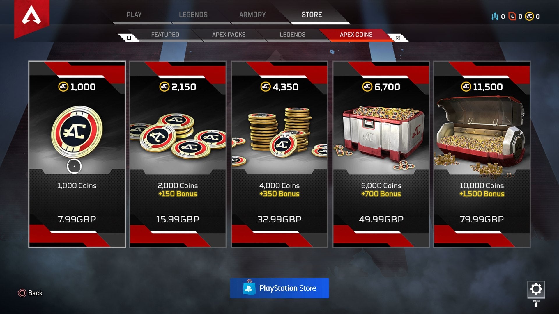 Apex Pack Odds, All Apex Coin Prices VG247